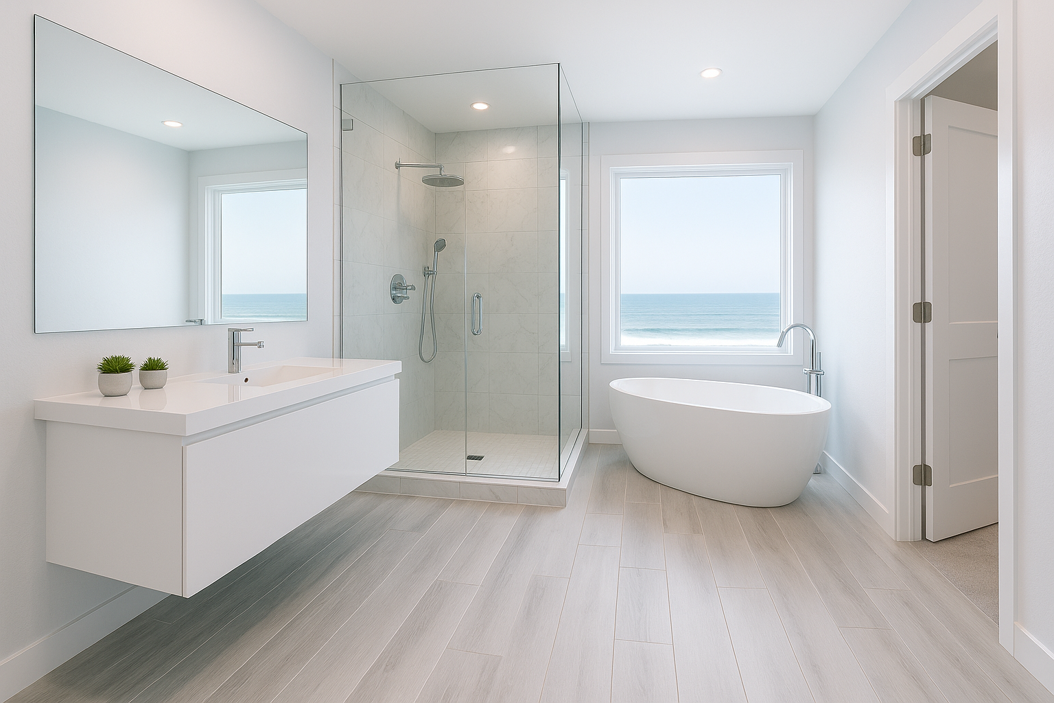 Modern Coastal Bathroom